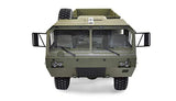 Amewi U.S. Camión 8 x 8 volquete 1:12, vehículo Militar teledirigido, Color Verde (22437)