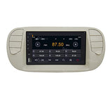 Radio de Coche para Fiat 500 Crema GPS Bluetooth WiFi USB Dab+ Touchscreen 6.2" 8core Carplay AndroidAuto