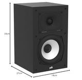 POLK AUDIO Monitor XT20 Altavoz de Estante, estéreo, Envolvente, Certificado de Alta resolución, Compatible con Dolby Atmos y DTS: X, Altavoces HiFi y de Cine en casa (par)