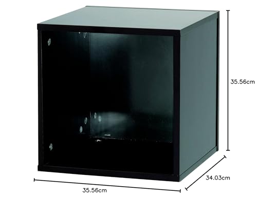 Glorious DJ Record Box black 110 - Tiene capacidad para 110 discos de 12", apilables con otras cajas de discos de Glorious, negro