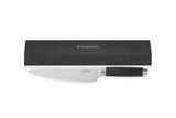 Le Creuset Cuchillo del chef, 20 cm, Hoja de acero 18 y 8 con borde recto, Mango de plástico, Acero inoxidable, Negro y Inox, 98000320000300