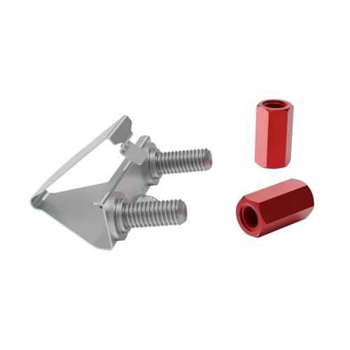 /Dev/Mount Paquete de 50 - Alternativa a Las Tuercas enjauladas de PATCHBOX, Sustituto de Tornillos de 19" Rack, más fácil y rápido Que Las Tuercas enjauladas M6 para Montar Hardware
