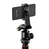 Hama Ramble II Duo - Trípode para cámara 2 en 1 y Soporte para teléfono móvil con Soporte para teléfono móvil, trípode Estable y Ligero de Carbono, trípode para Fotos de 3 Posiciones Extensible máx.