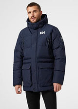 Mens Helly Hansen Reine Puffy Jacket, Azul marino, L