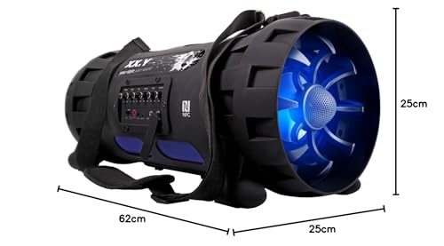 XX.Y P-127J - Altavoz portátil (Bluetooth, NFC), Negro
