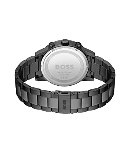 BOSS Reloj Cronógrafo de Cuarzo para Hombre Colección Allure con Correa de Acero Inoxidable Gris - 1513924