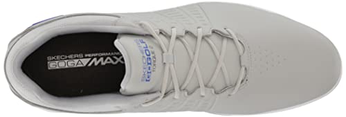 Skechers Go Torque Pro Waterproof Golf Shoe, Zapatillas Hombre, Grey Blue Sole, 44 EU