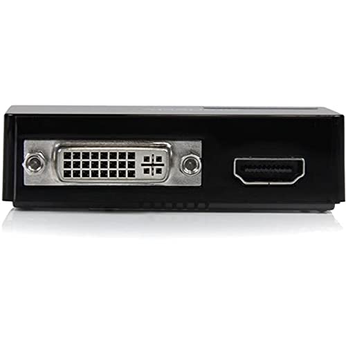 StarTech.com Adaptador Vídeo Externo USB 3.0 a HDMI® y DVI Tarjeta Gráfica Externa Cable Dual Head - 1x HDMI Hembra - 1x DVI - 2048x1152