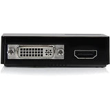 StarTech.com Adaptador Vídeo Externo USB 3.0 a HDMI® y DVI Tarjeta Gráfica Externa Cable Dual Head - 1x HDMI Hembra - 1x DVI - 2048x1152