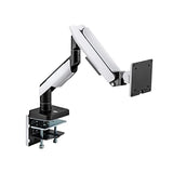 LogiLink Soporte para Monitor de 17 a 49" con Resorte de Gas, Soporte de Mesa o Montaje de Agujeros de Mesa, Capacidad de Carga de hasta 20 kg, diseñado para Gamer con Efecto de iluminación