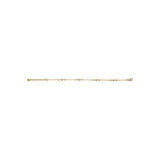 Emporio Armani Pulsera de plata de ley dorada para mujer, EG3619710, Eine Grösse, No es una piedra preciosa, Oro Amarillo