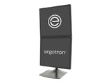 Ergotron DeskStand DS100 - Soporte para 2 Pantallas LCD, Aluminio, Acero, Color Negro