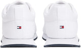 Tommy Hilfiger Runner Sneaker Hombre New Eva Knit Low Top, Blanco (White), 43