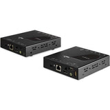 StarTech.com Extensor KVM HDMI por LAN - 4K 30Hz - Alargador de Vídeo por Ethernet CAT6 IP con USB, Negro