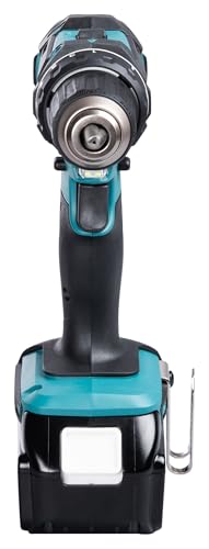 Makita DDF482RFJ drill Negro, Azul 1900 RPM 1,5 kg - Taladro eléctrico (1900 RPM, 1,3 cm, 3,8 cm, 36 Nm, 62 Nm, 600 RPM)