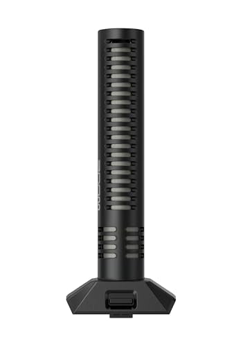 Zoom SSH-6e Micrófono estéreo de Escopeta cápsula Intercambiable para grabadora práctica H6essential | de Sonido hiperdireccional a Envolvente | Tecnología de 32 bits | Negro | Parabrisas de Piel