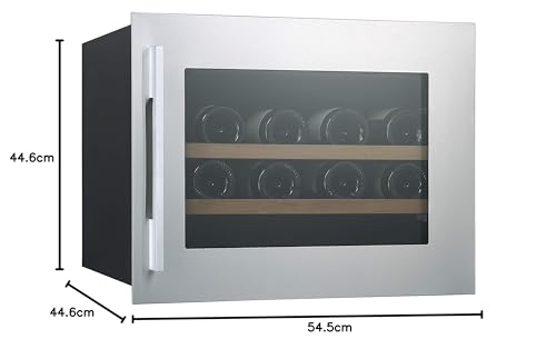 Cata | Vinoteca |Modelo VI 54024 X | Vinoteca no Frost de Encastre | Capacidad para 28 Botellas | Ancho de 60 cm | Clase de Eficiencia nergética G | Con Soportes Regulables para la Altura