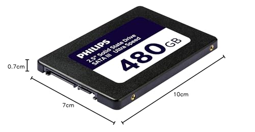 Philips SSD Interno de 2,5 Pulgadas SATA III 480GB Speed