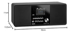 Imperial DABMAN i200 Internet/Dab+ Radio (Sonido estéreo, Radio por Internet/Dab+/Dab/FM, WiFi, LAN, Entrada Auxiliar, Salida de línea, Salida de Auriculares, Spotify) Negro, 32 x 13,5 x 11 cm