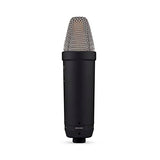 RØDE NT1 5a generación el micrófono con Condensador y Gran diafragma, Salidas XLR y USB, Soporte antivibraciones y Filtro antipop para grabación Vocal, producción Musical y de podcasts (Negro)