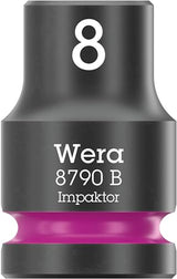 Wera 05005530001 8100 SB 12 Juego de carraca Zyklop Comfort, palanca de conmutación, con arrastre de 3/8", métrico, 16 piezas