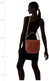 Fossil Bolso para mujer Jolie, Hobo de piel ecológica y ribetes de poliuretano marrón 30,48 cm largo x 12,7 cm ancho x 33,02 cm alto ZB1434200