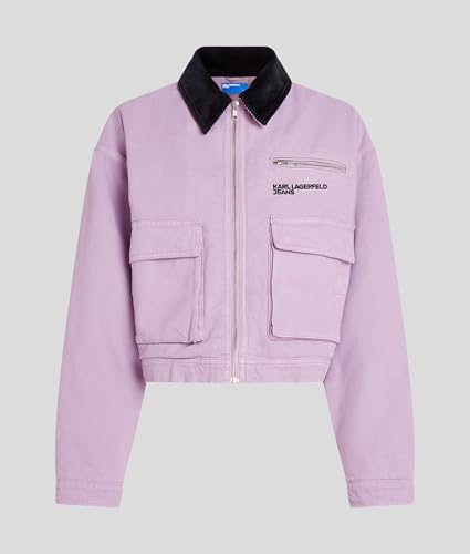 KARL LAGERFELD JEANS, Mujeres, Chaqueta De Trabajo, Ajuste Relajado, Morado, S