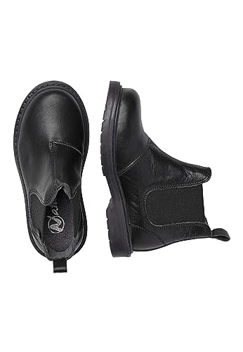 Naturino Botines chelsea de piel de becerro, Negro 32