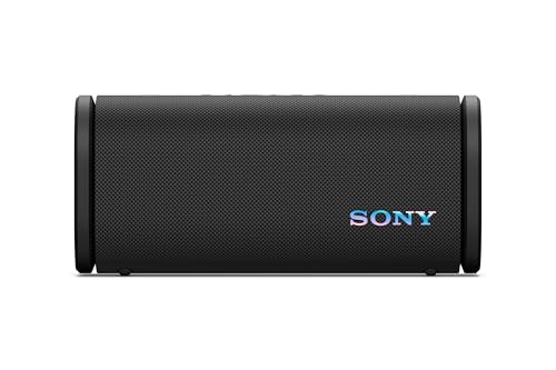Sony ULT Field 5, Altavoz portátil Bluetooth Potente, 25 H de batería, 2 Modos ULT Power Sound, Resistente al Agua y al Polvo, 360 Luces, Correa Extraible para el Hombro, Compacto, Negro