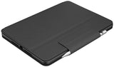 Logitech Rugged Folio para iPad (7.ª, 8.ª y 9.ª generación) Funda con teclado protectora, Disposición QWERTZ Alemán - Negro