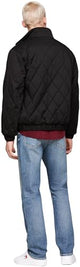 Tommy Jeans Cazadora Acolchada Hombre Essential Quilted Jacket con Cremallera, Negro (Black), L