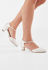 Rainbow Club Zapatos de Novia Anika - Dos Piezas, Corte salón, Mujer, satén Ivory Crema, Mujer, número 40 UE (7 Reino Unido)