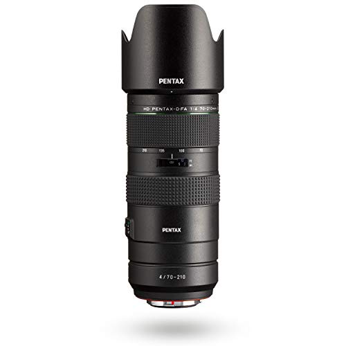 HD PENTAX-D FA 70-210 mm F4ED SDM WR: Teleobjetivo de Zoom para cámaras DSLR, Potente con Apertura Constante f/4, construcción Resistente a la Intemperie, mín. Distancia de Enfoque de 0,95 Metros.
