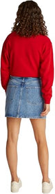 Tommy Hilfiger Falda Vaquera Mujer Mini Ali Minifalda, Azul (Ali), 38