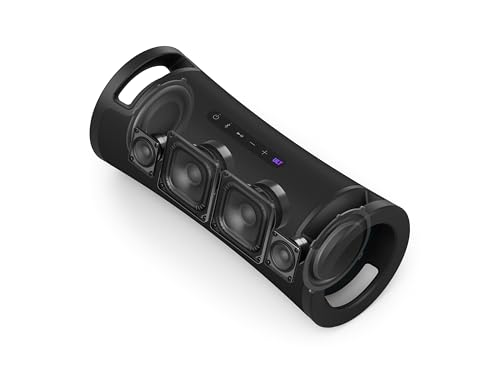 Sony ULT FIELD 7 Altavoz inalámbrico bluetooth portátil con ULT POWER SOUND y Deep Bass, altavoz X-Balanced, 30H de batería, IP67, resistente al agua, iluminación LED, micrófono, entrada para guitarra