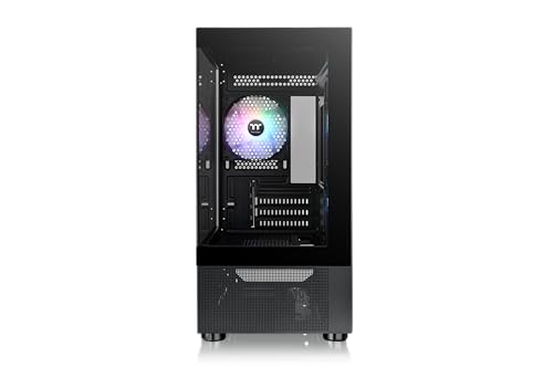 Thermaltake View 170 TG ARGB EATX - Caja de PC, Negra, 3 Ventiladores A- RGB de 120 mm incluidos; Compatible con radiador de hasta 280 mm; Panel Frontal y Lateral de Vidrio Templado; CA-1Z4-00M1WN-00
