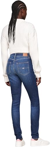 Tommy Jeans Sylvia HGH Skn CH0258, Jeans Mujer, Azul (Denim Dark), 31W / 32L