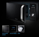 Samsung Healthy Cooking MG2AF301TCK/ET, plato dorador, QuickDefrost, microondas + Grill 800 W + 1100 W, 23 L, 49 x 27,5 x 39 cm, negro