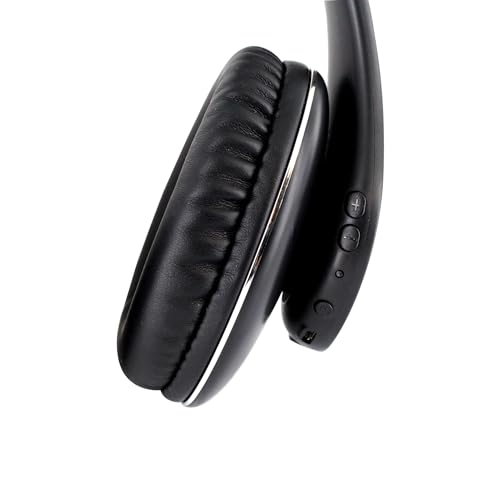 Metronic 480200 - Auriculares inalámbricos ópticos, estéreo, transmisor para TV/PC/Teléfono/Tablet, AUX 3.5mm, Volumen Integrado, Diadema Plegable, autonomía hasta 10 Horas