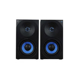 Woxter SO26-077 Dynamic Line DL-410 FX Altavoces gaming, Estéreo 2.0, Autoamplificados con 150W, Madera, Woofer de 4 pulgadas, 2 Tweeter, Negro, 3.5 mm