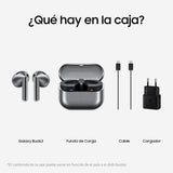 Samsung Galaxy Buds3 + Cargador - Auriculares Inalámbricos, Cancelación de Ruido, Bluetooth, Audio 360, Gris (Versión Española)