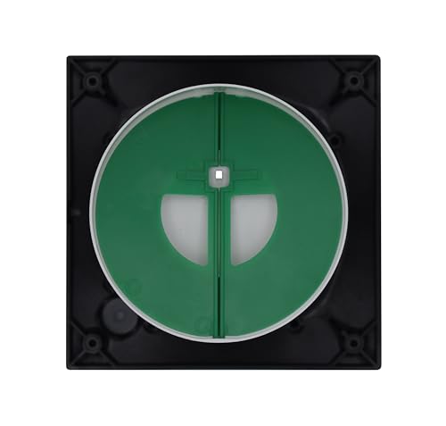 Airflow QT100 B Negro Extractor Baño – Silencioso 25 dB(A), 5W, IP45, 2 Velocidades 21/25 L/s, Pared/Techo, Ingeniería Alemana, Certificado QuietMark, Garantía 3 Años