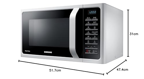Samsung SmartOven MC2BH5015AW/ET - Horno de microondas combinado (cocina ventilada, Fresh Menu, microondas + parrilla 900W + 1500W, 28L, 52 L x 31 h x 47 cm, color blanco