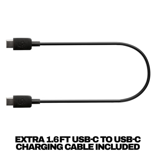 Skullcandy Crusher ANC 2 Cascos Over-Ear Inalámbricos con Cancelación de Ruido y Sensory Bass, Charging Cable, 50 h de Autonomía, Skull-iQ,Alexa Habilitada, Compatibles Dispositivos Bluetooth, Bone