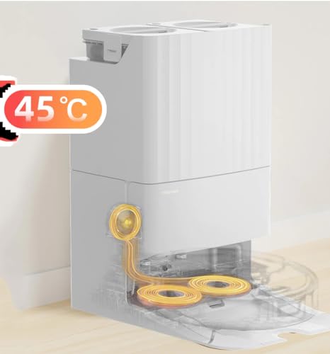 roborock Qrevo Robot Aspirador y fregasuelos, Funciones Automáticas de Vaciado, Lavado, Secado, Limpieza de la Base y Autorrellenado, Mapeo 3D, Potencia de succión de 5500 Pa Aspirador Robot