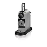 Krups Nespresso Citiz - cafetera de cápsulas monodosis, con 19 bares de presión, thermoblock, función automática con botones retroiluminados, color Plata, modo Eco, Incluye kit bienvenida