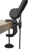Gator Frameworks Soporte de micrófono Deluxe para podcasts y grabaciones, con cable XLR integrado (GFWBCBM3000)
