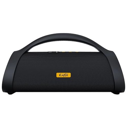 Altavoz Bluetooth Kayfi260, 60W RMS, IPX7 Resistente al Agua, Batería 25h, Negro