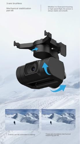 LUXWALLET Valkyrie Pro – 5 Ghz WiFi GPS Drone - 4K Camera Drone – 3 Assige Gimbal Drone – Geen Vliegbewijs – Return To Home – Borstelloze Motor – Grijs