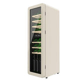 Cecotec Vinoteca 30 Botellas Retro Bolero Grandsommelier Origin Duo 30 Hit Beige. Acabado En Negro Con 2 Zonas De Temp. (5-12ºC, 12-20ºC), Control Led, NoFrost, Estantes Madera, Luz Interior
